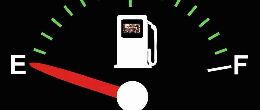 Low Fuel Level on Fuel Gauge