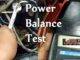 Doing a Engine Power Balance Test