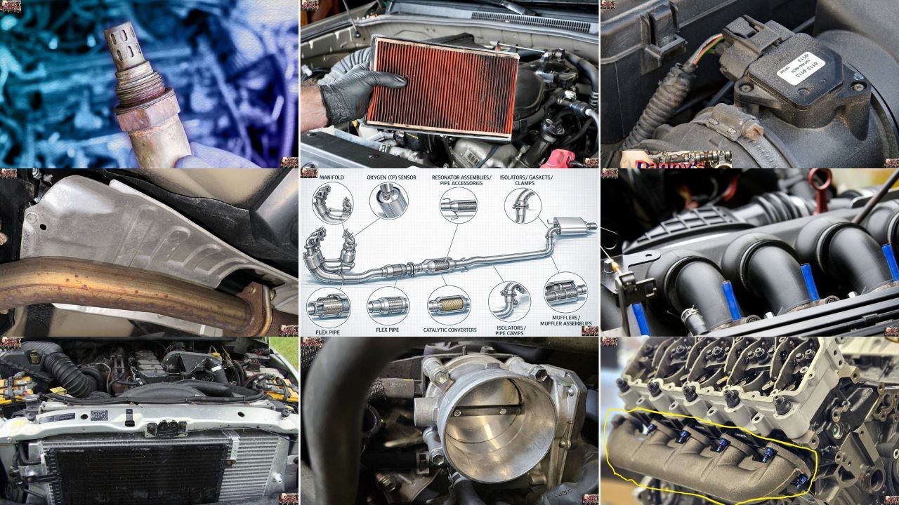 Air Intake and Exhaust System Collage