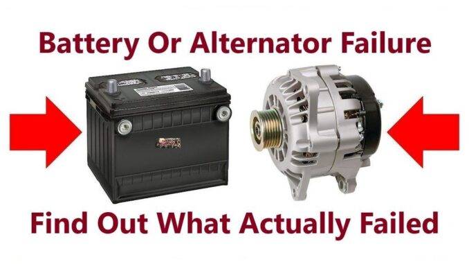 Alternator Or Battery Failure