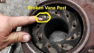 Broken vane post