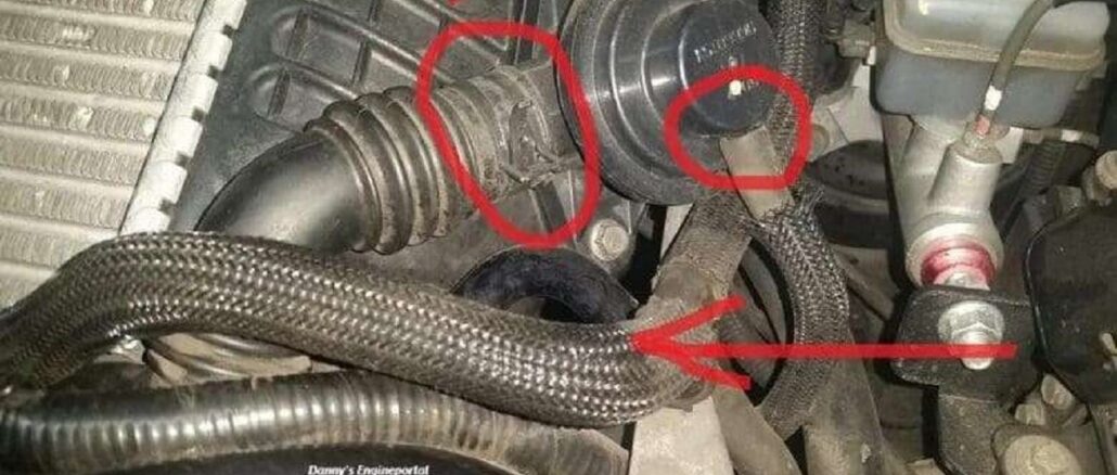 Common vacuum leak locations in car