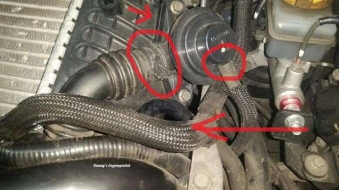 Common vacuum leak locations in car