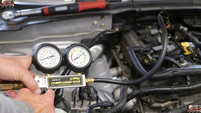 Doing A Cylinder Leak Down Test On Engine