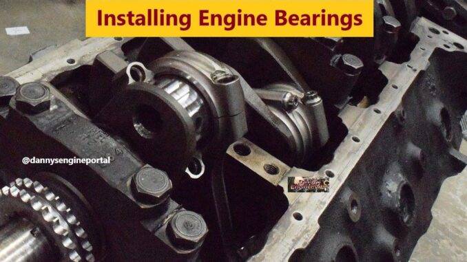 Engine Bearings: Enable Internal Moving Parts, To Spin Freely