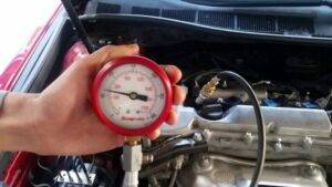 Engine Compression Gauge Showing Low Compression