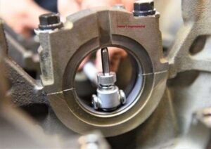 Measuring Crankshaft Housing Bore With Bearing Installed