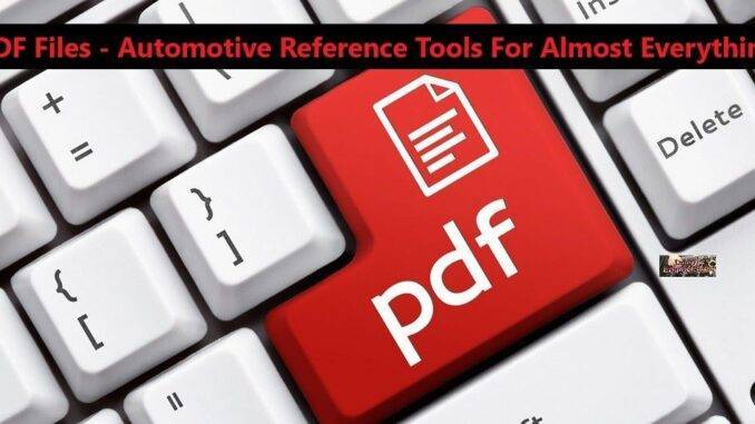 PDF Files for Automotive Reference Tools: A Comprehensive Guide