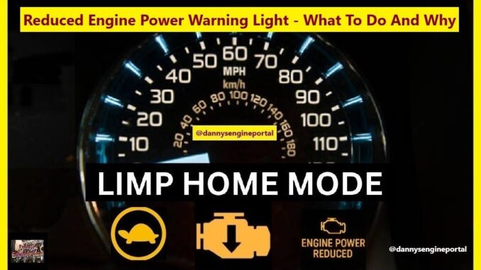 Reduced Engine Power Warning Light - What To Do And Why