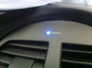 Security System Or Immobilizer Light On