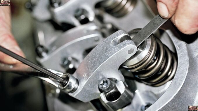 Setting valve lash with roller rockers
