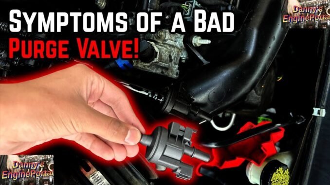 Symptoms of a bad purge valve