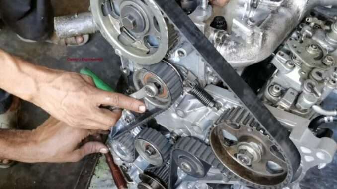 Timing Belt On Engine