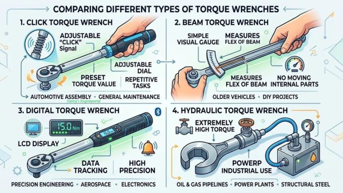 Types of torque wrenches