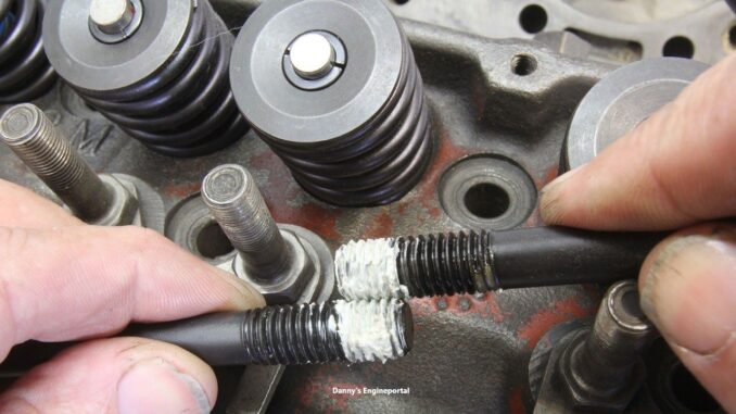 Using sealant on head bolt threads