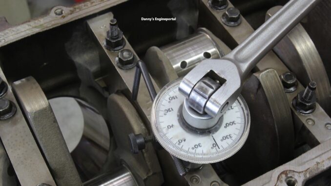 Using torque angle gauge