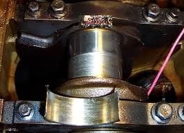 Worn Crankshaft And Bearing