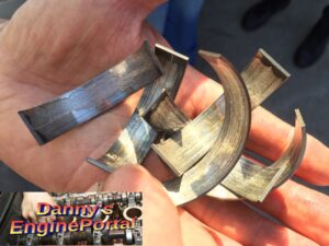 Worn Connecting Rod Bearings