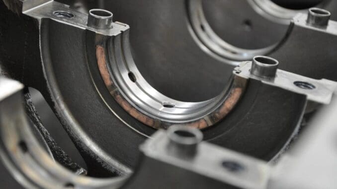 Worn Thrust Bearing