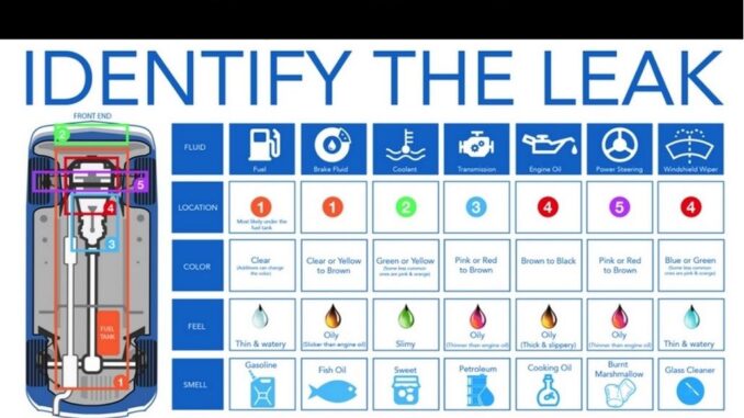 How to Identify What the fluid Leak is