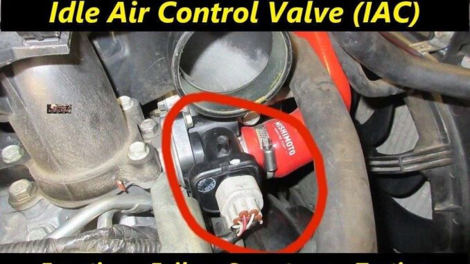 Idle Air Control Valve (IAC) Mounted on Engine