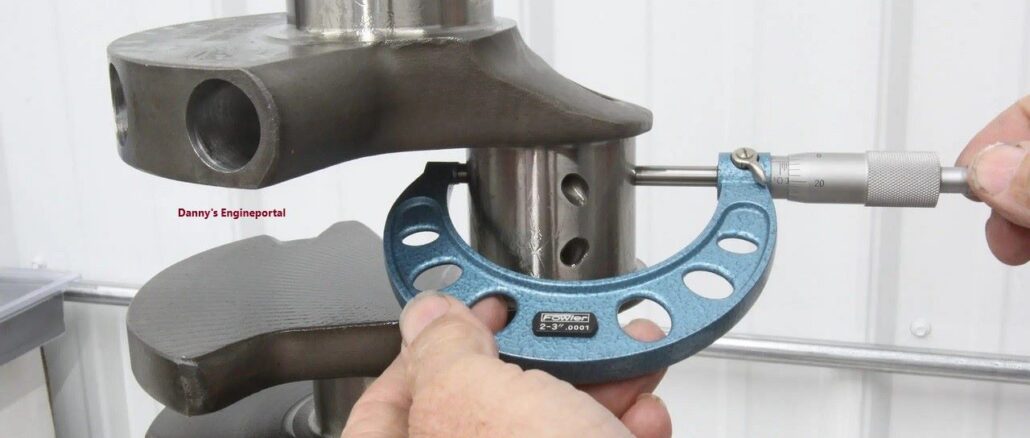 measuring crankshaft connecting rod journal