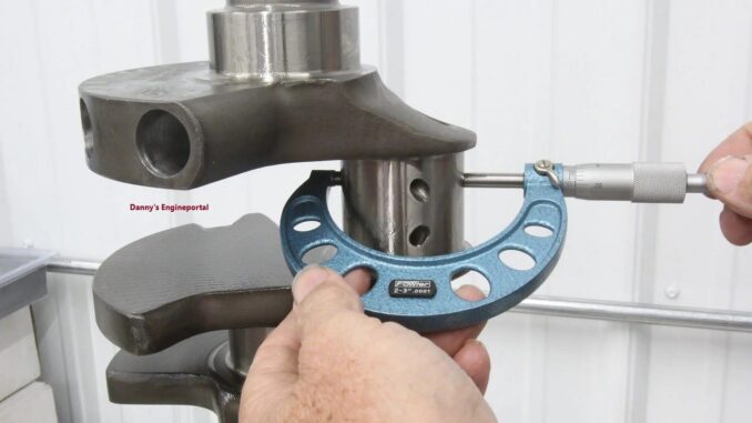 measuring crankshaft connecting rod journal